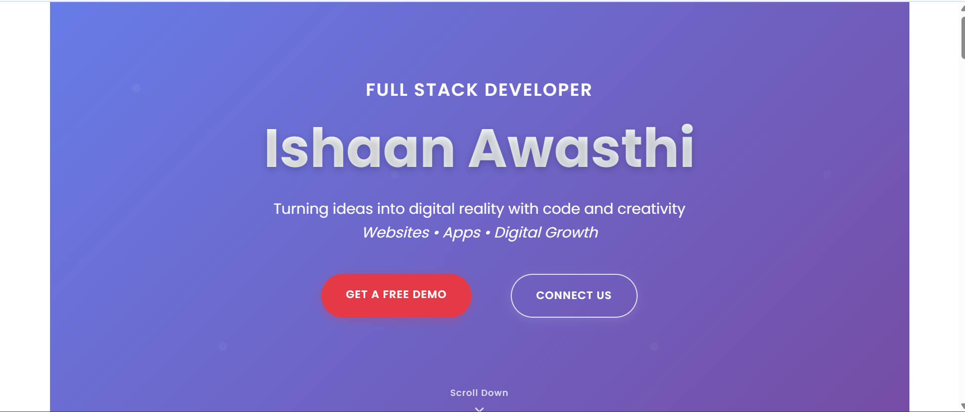 Ishaan Portfolio Website